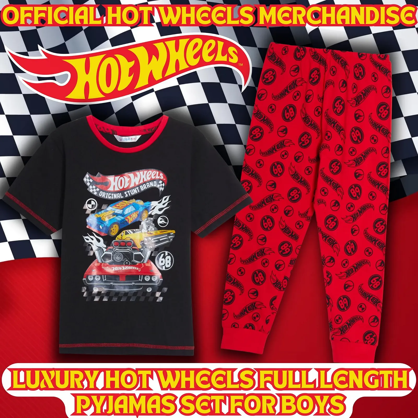 Пижама Hot Wheels для мальчиков, детская, фото №2 Пижама Hot Wheels для мальчиков, детская, фото №2