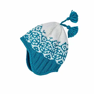 Шапка в'язана Finkid Peppi з норвезьким візерунком та китицею - Фото 1