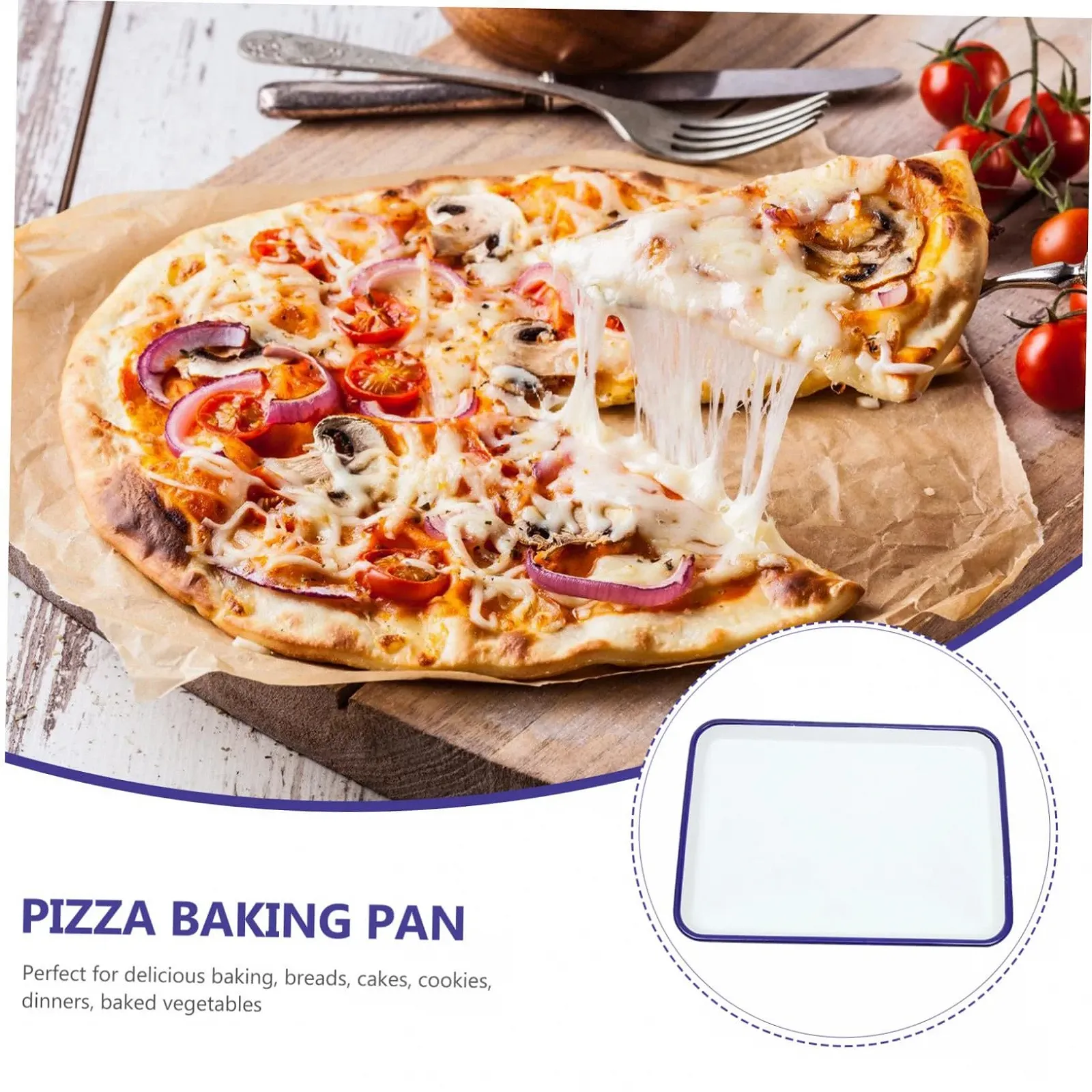 Форма для запекания IMIKEYA прямоугольная эмалированная термостойкая устойчивая к царапинам, фото №9