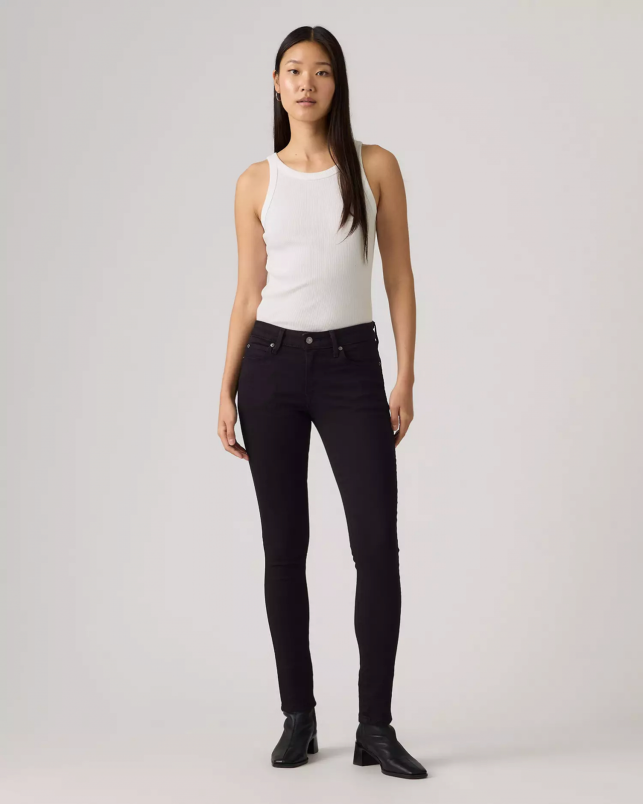 Женские джинсы Levis - 711 Skinny Soft Black - 24, фото №2