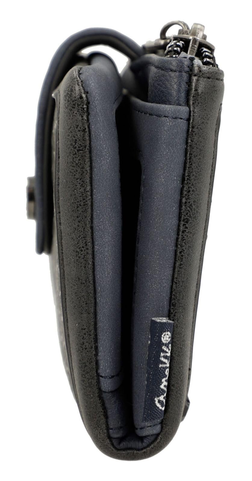 Кошелек Anekke Hollywood Studio Flexible RFID M Синий, черный, Стильный, фото №5