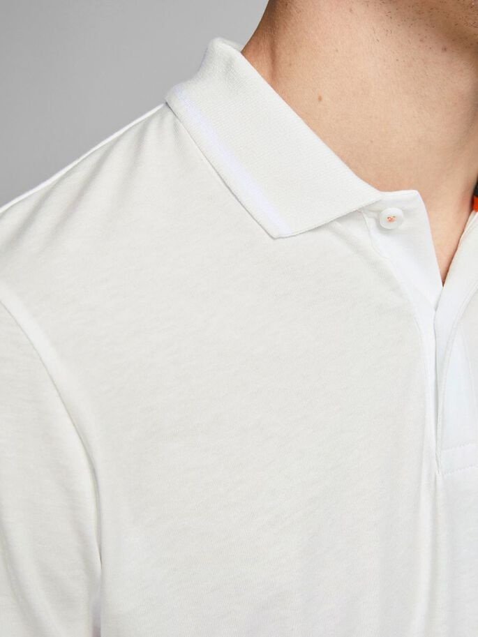 Поло JORTONS POLO SS SN 12186778 Cloud Dancer Jack&Jones Білий 2XL, фото №4