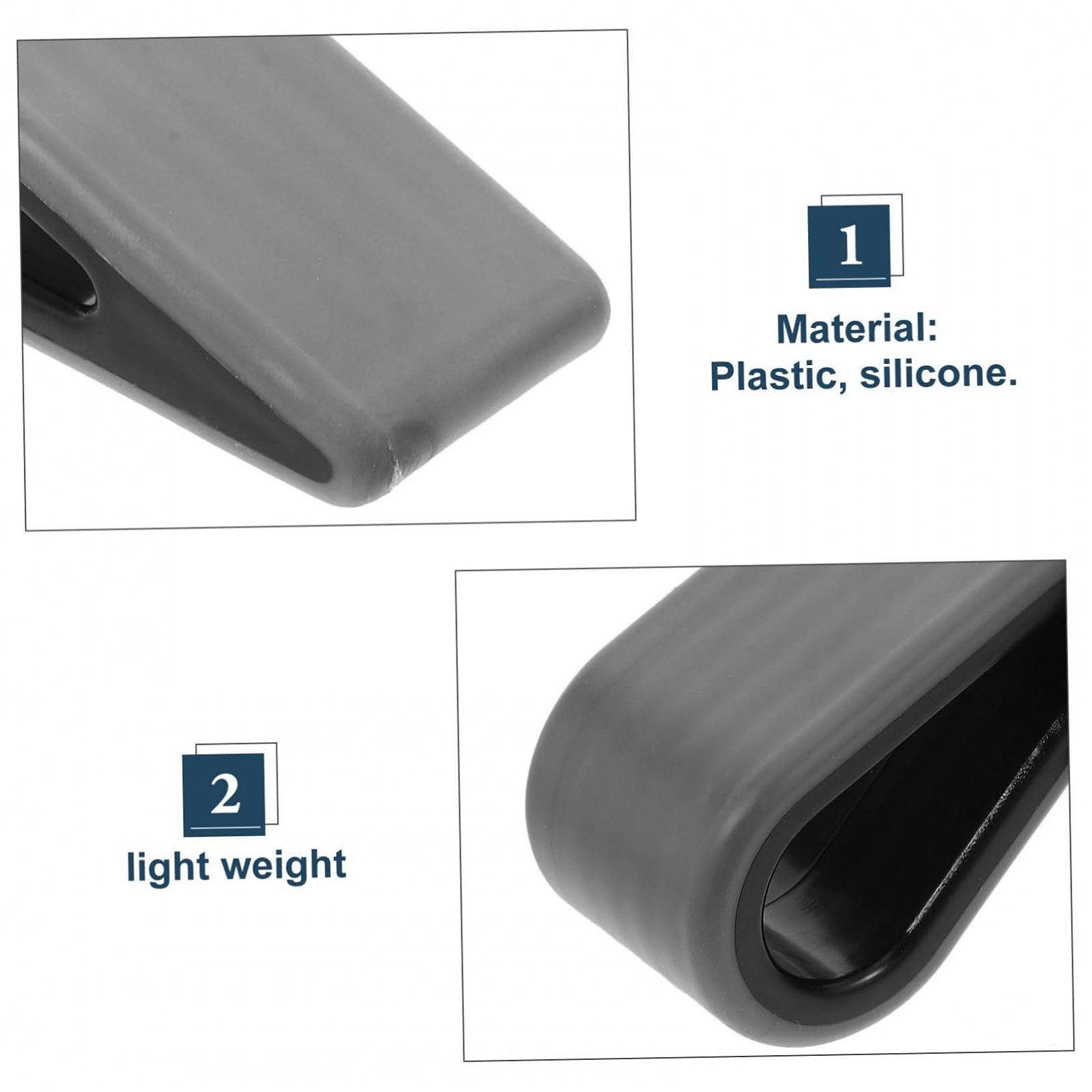 Підставка для ноутбука SHOWERORO Силіконова Легка Регульована Чорна (2 шт.), фото №6