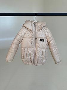 Детская демисезонная куртка с капюшоном, размер от 74 до 158, весна/осень, бежевый - Фото 1