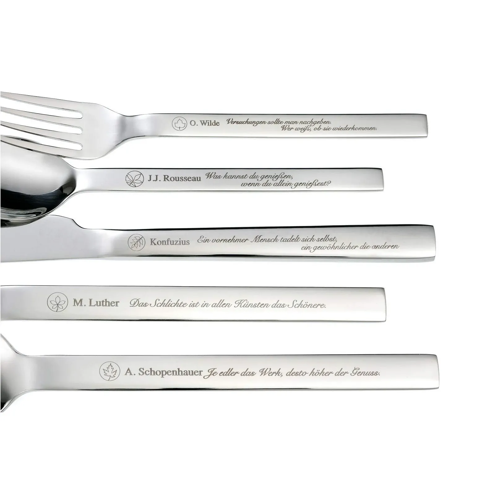 Набір столових приборів GRÄWE POESIE, 30 предметів, нержавіюча сталь 18/10, фото №2 Набір столових приборів GRÄWE POESIE, 30 предметів, нержавіюча сталь 18/10, фото №2