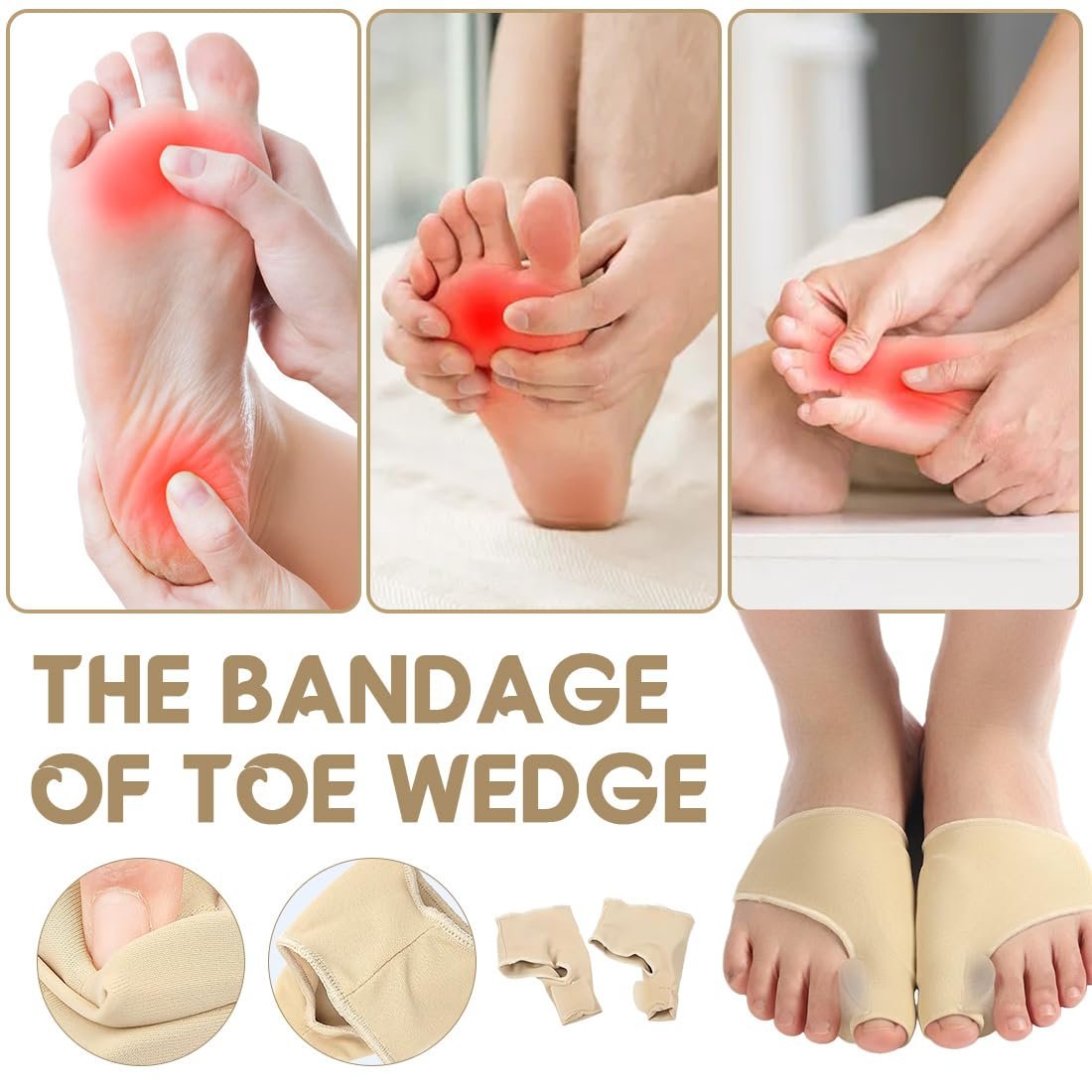 Пов'язка Захисна для великого пальця стопи 2шт з гелевим захистом, фото №4