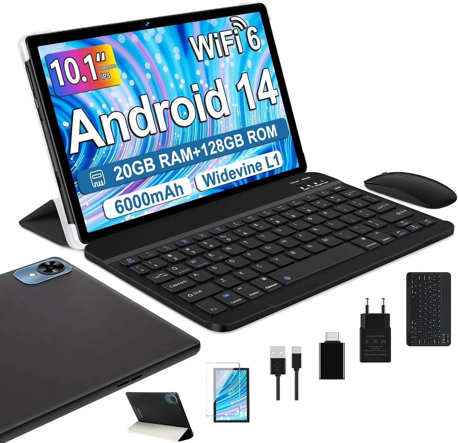 Планшет 10.1" Fezawio F11 (6+14)/128Gb 8 ядер Android 14 6000 mAh Чорний, фото №1 Планшет 10.1" Fezawio F11 (6+14)/128Gb 8 ядер Android 14 6000 mAh Чорний, фото №1