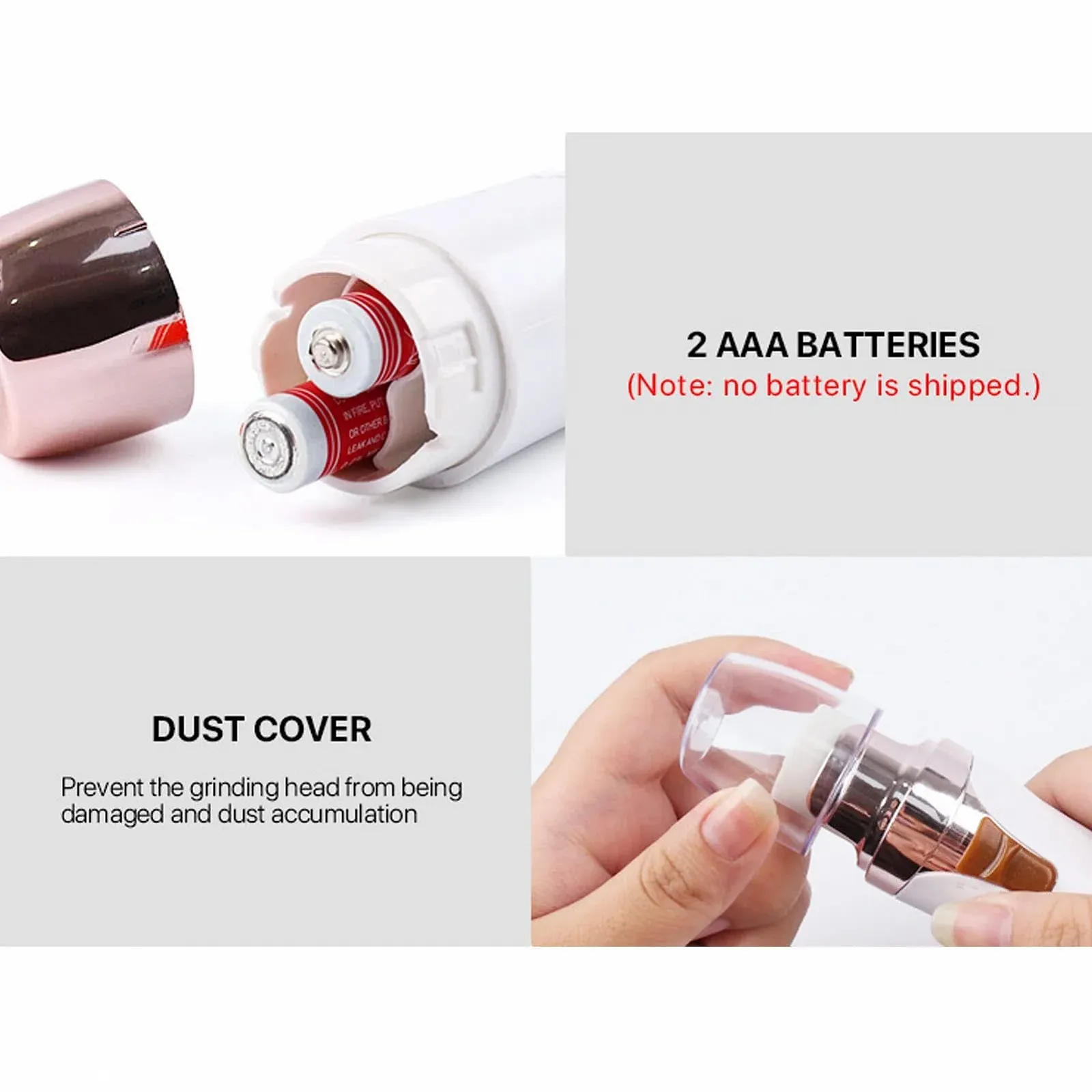 Електричний набір для манікюру Суха батарея Портативний, фото №4