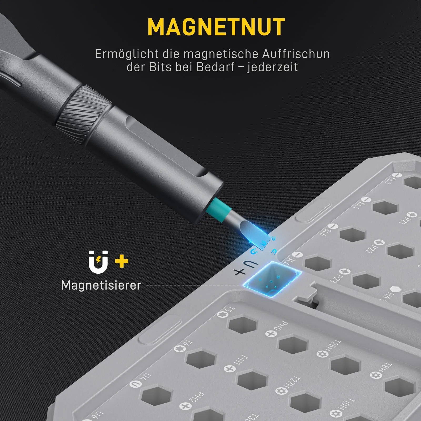 Набір викруток магнітних 42-в-1 Light Grey, фото №5