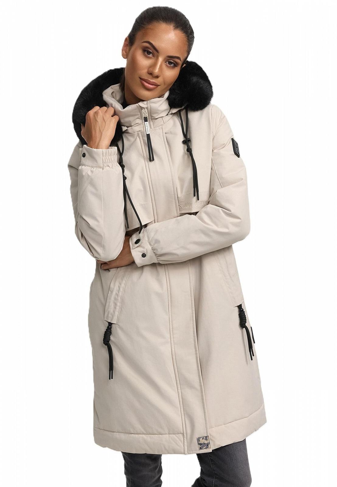 Зимняя куртка Navahoo Длинная (XS-3XL) - Съемный капюшон, Водоотталкивающая, Парка, Внутренний пояс, Теплая куртка, фото №1