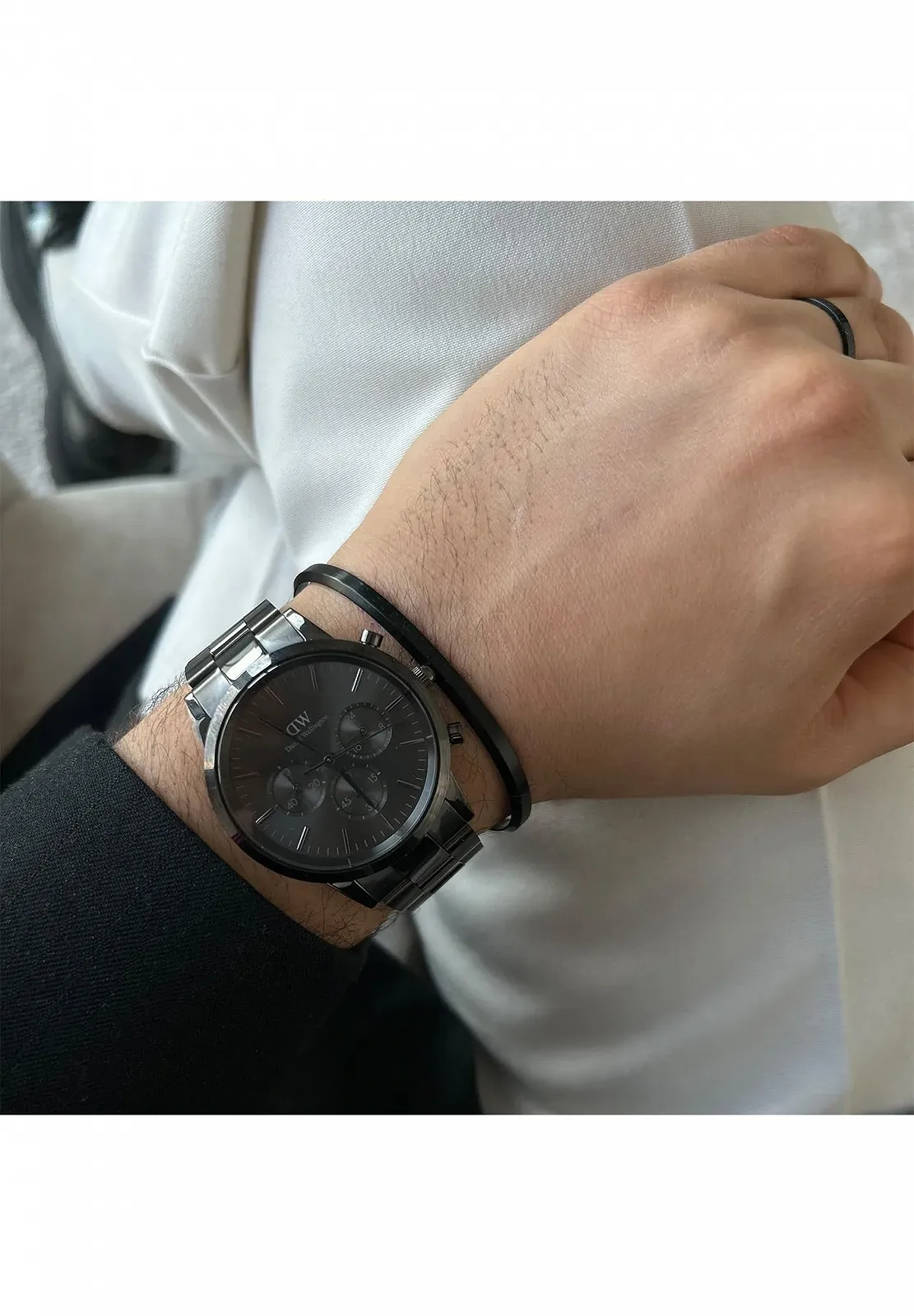 Часы Daniel Wellington Iconic 42 мм Нержавеющая сталь (316L) Черный, Черный, 42 мм, Classic, фото №2 Часы Daniel Wellington Iconic 42 мм Нержавеющая сталь (316L) Черный, Черный, 42 мм, Classic, фото №2