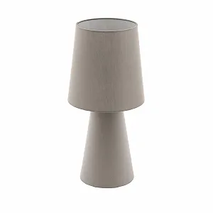 Настільна лампа EGLO Carpara текстиль E27 тауп - Фото 1