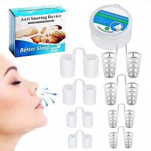 Засіб від хропіння Силіконовий кліпс для носа 8 шт - Фото 1