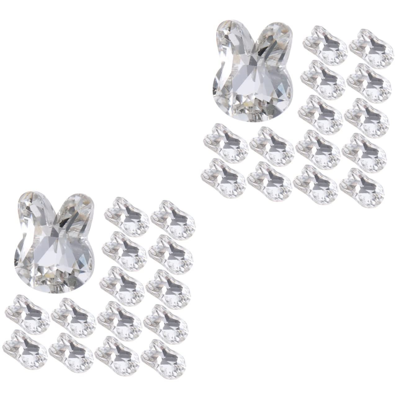 Украшения для ногтей Мультяшные Серебро 2 набора 20 шт * 2, фото №1