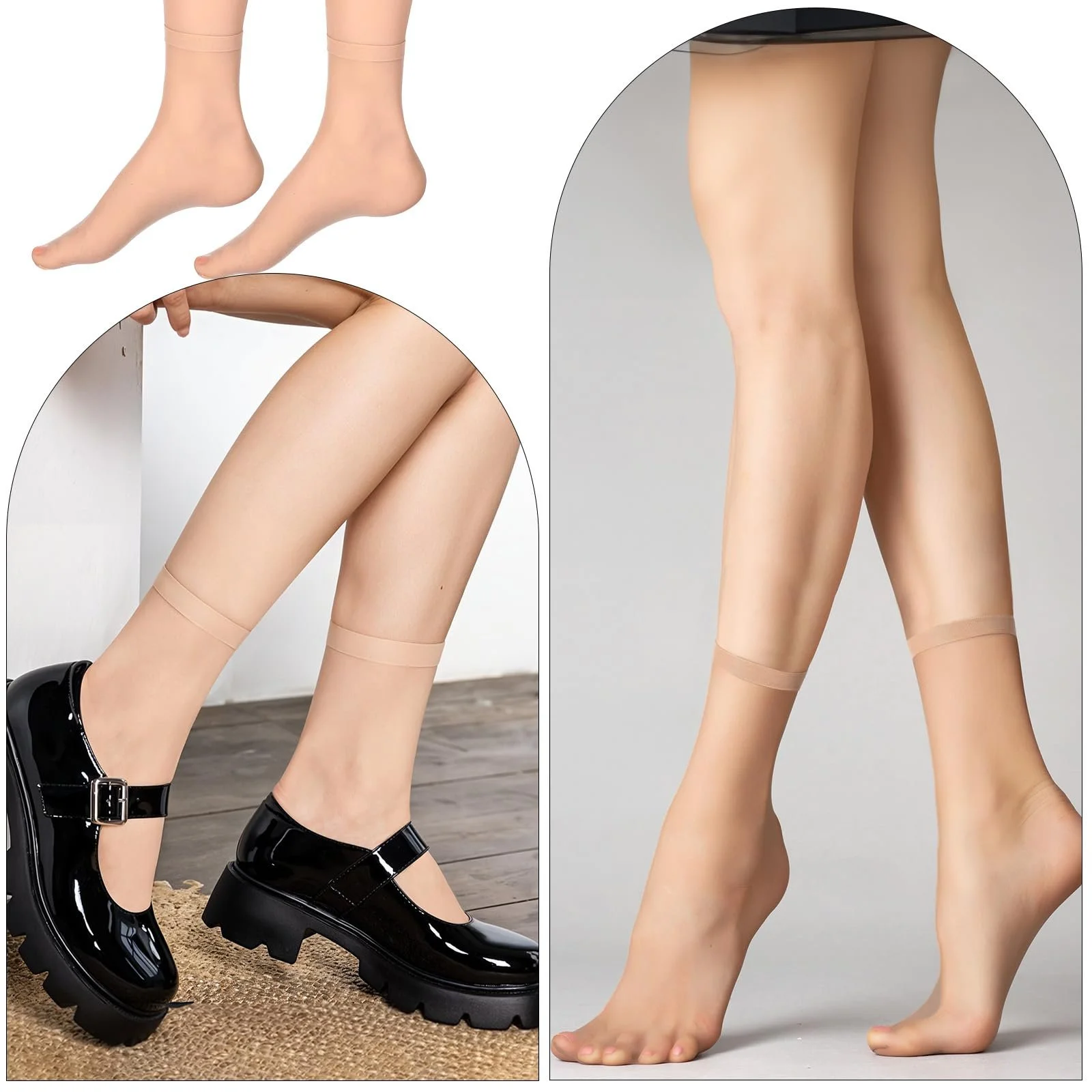 Шкарпетки Нейлонові Жіночі (6 пар) Еластичні Розмір 38-42, фото №5