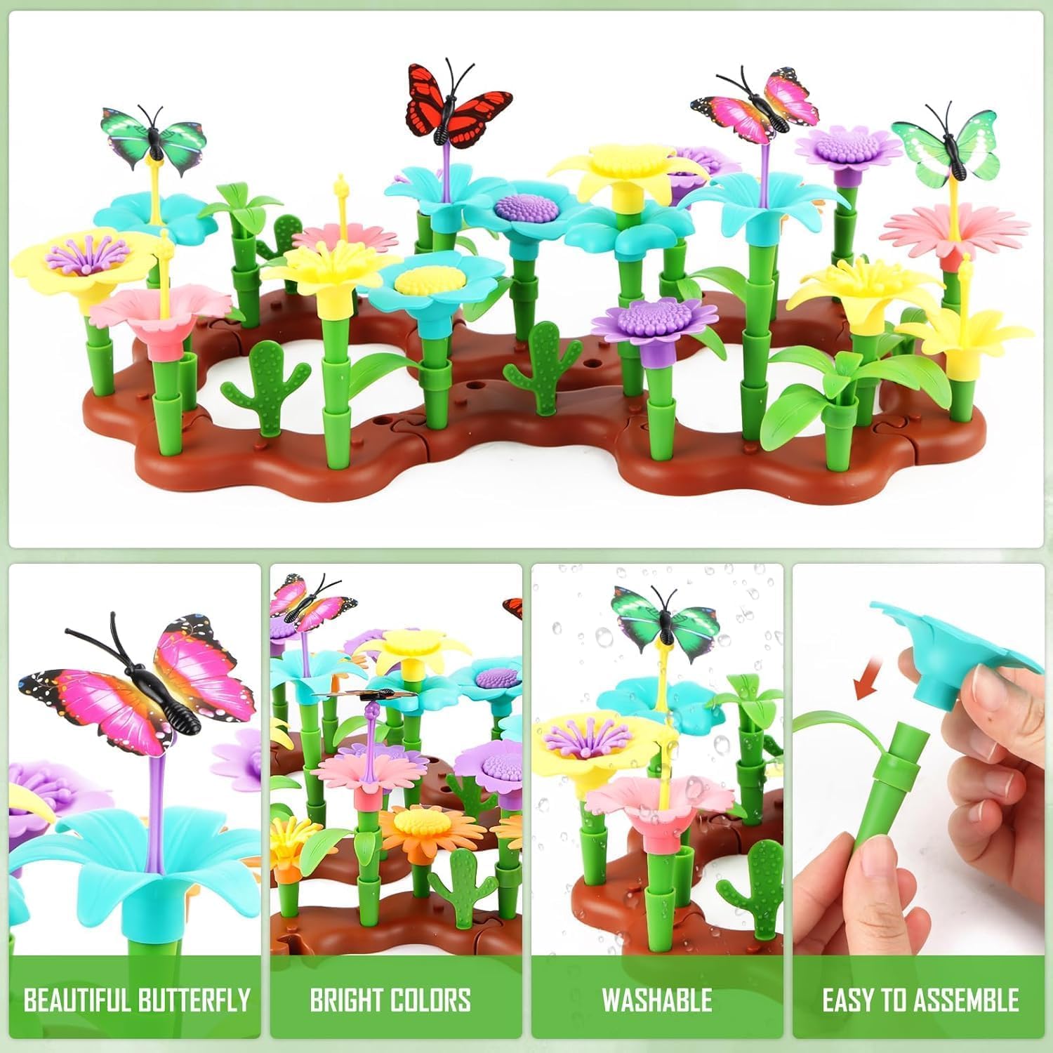 Игрушка Flowers Garden 144 Pieces Для девочек и мальчиков от 3 лет, фото №3