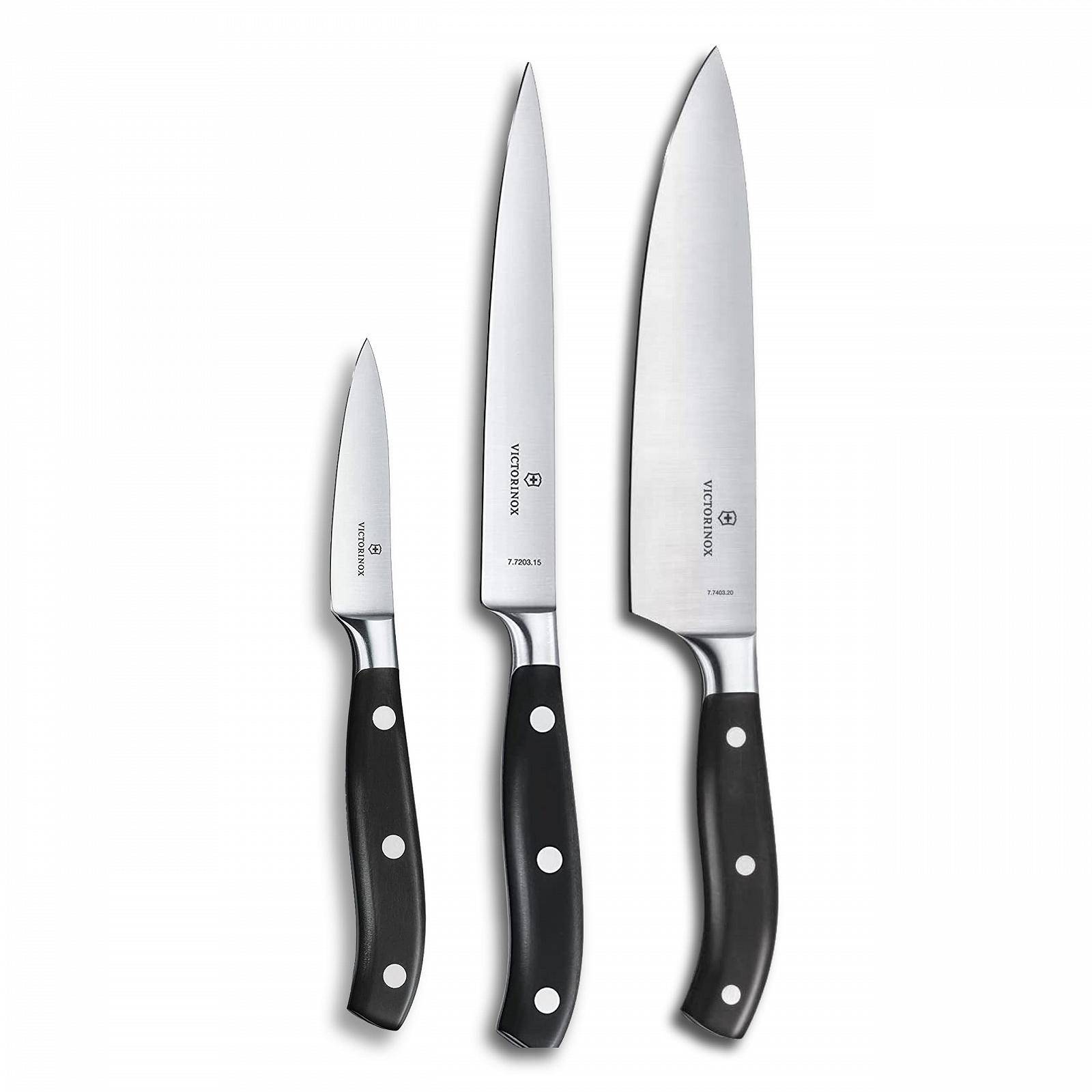 Набор ножей Victorinox Grand Maître, 3 предмета, черный, фото №1