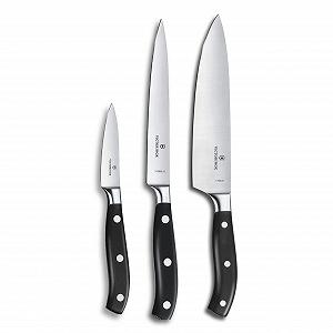 Набор ножей Victorinox Grand Maître, 3 предмета, черный - Фото 1
