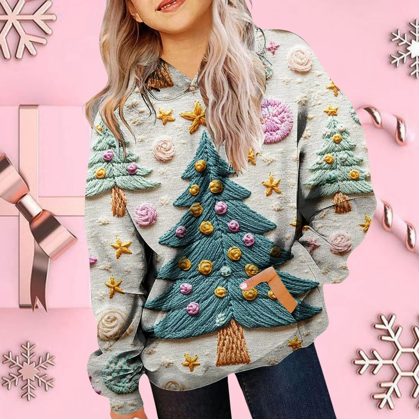 Толстовка Без бренда Детский Рождественский принт, фото №3