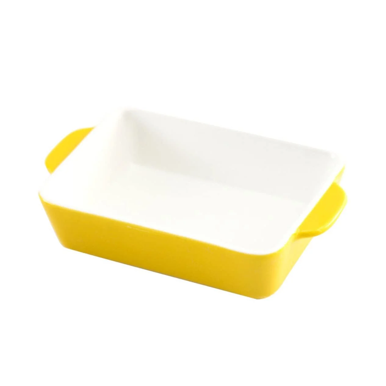 Форма для запікання BESTYASH керамічна прямокутна термостійка з кришкою жовта, фото №1 Форма для запікання BESTYASH керамічна прямокутна термостійка з кришкою жовта, фото №1