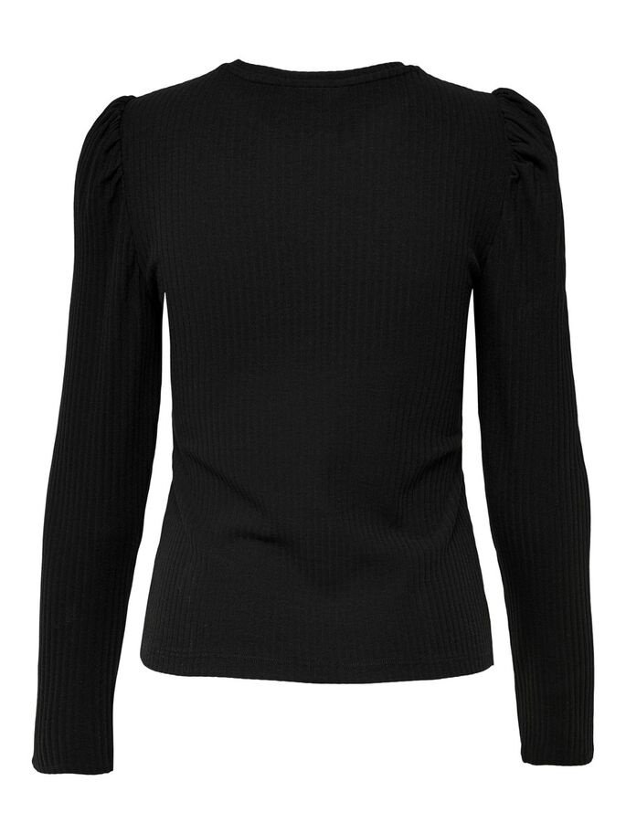 Топ ONLY ONLEMMA L/S PUFF TOP JRS 15222328 Черный S, фото №5