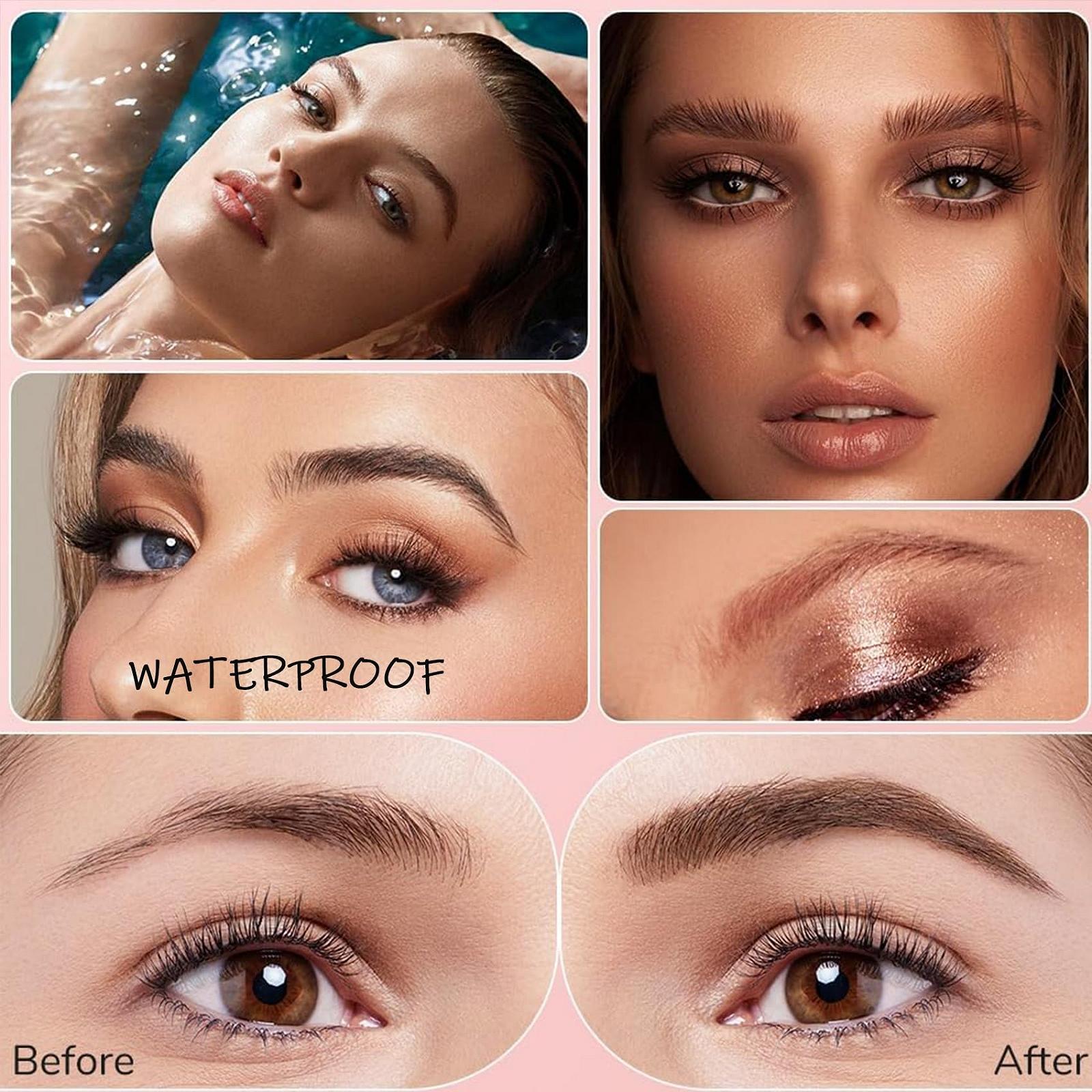 Карандаш для бровей 3D Microblading Tattoo Pen с 4-мя зубцами, Водостойкий карандаш для бровей Magic Pencil (Цвет: Темно-коричневый), фото №6