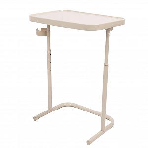 Столик-подставка для ноутбука Fafeicy складной для телевизора, магнитная столешница для общежития, автодома, бежевый, 3 уровня регулировки высоты synthetic.ua - Фото 1
