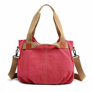 Сумка з короткими ручками DIRRONA Canvas Червоний B - Фото 1