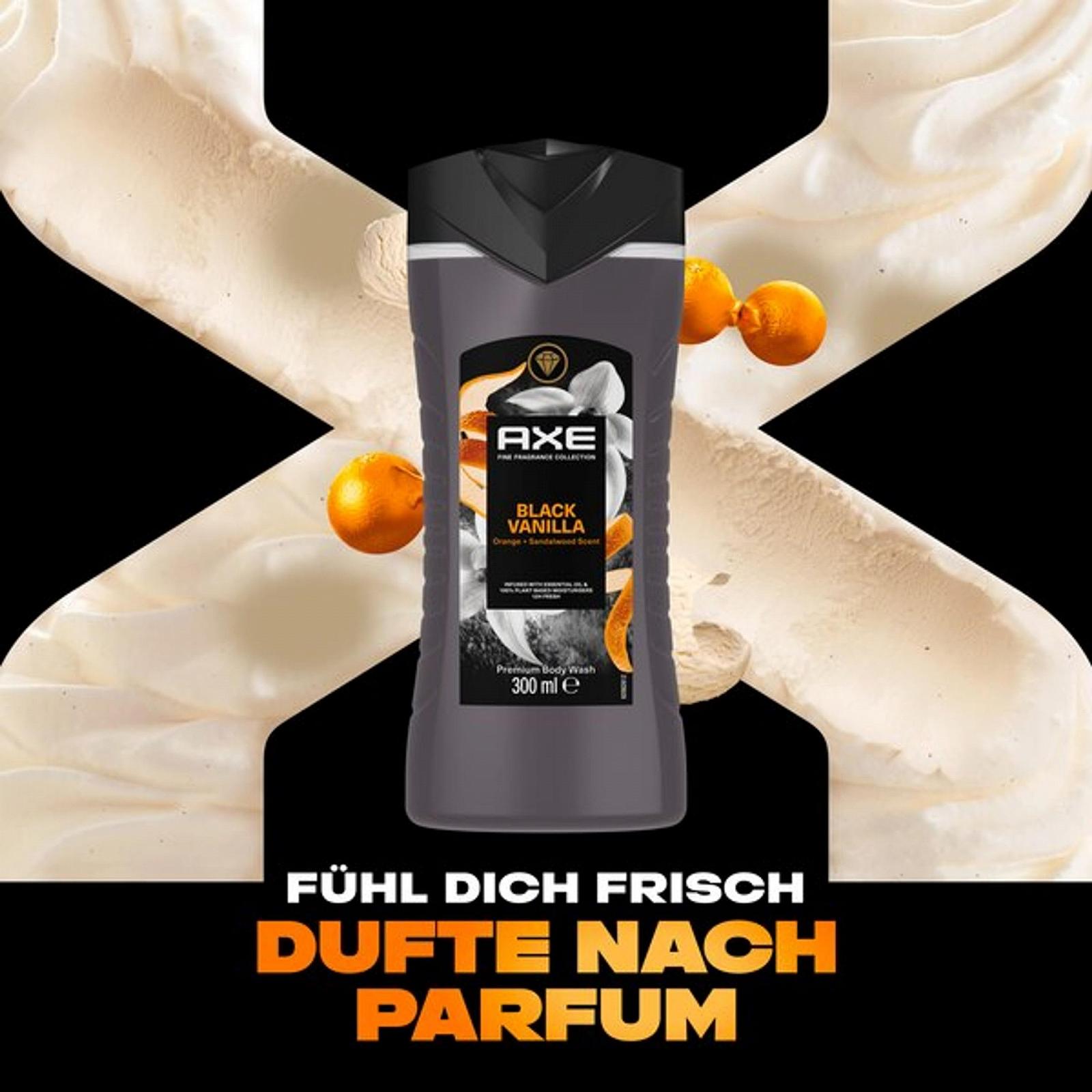 Гель для душу Axe Fine Fragrance Collection Black Vanilla 6 x 300 мл 12 годин свіжості, фото №6