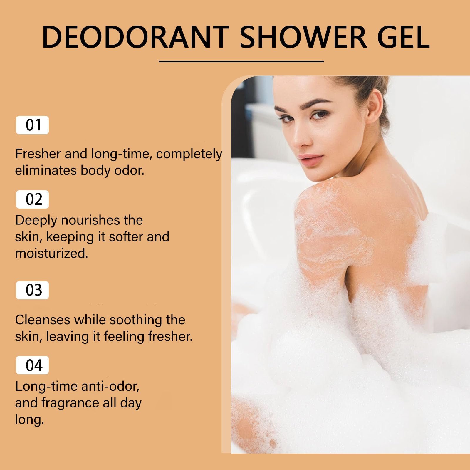 Гель для душу Persimmon для контролю запаху зволожуючий та освіжаючий 1 шт., фото №7