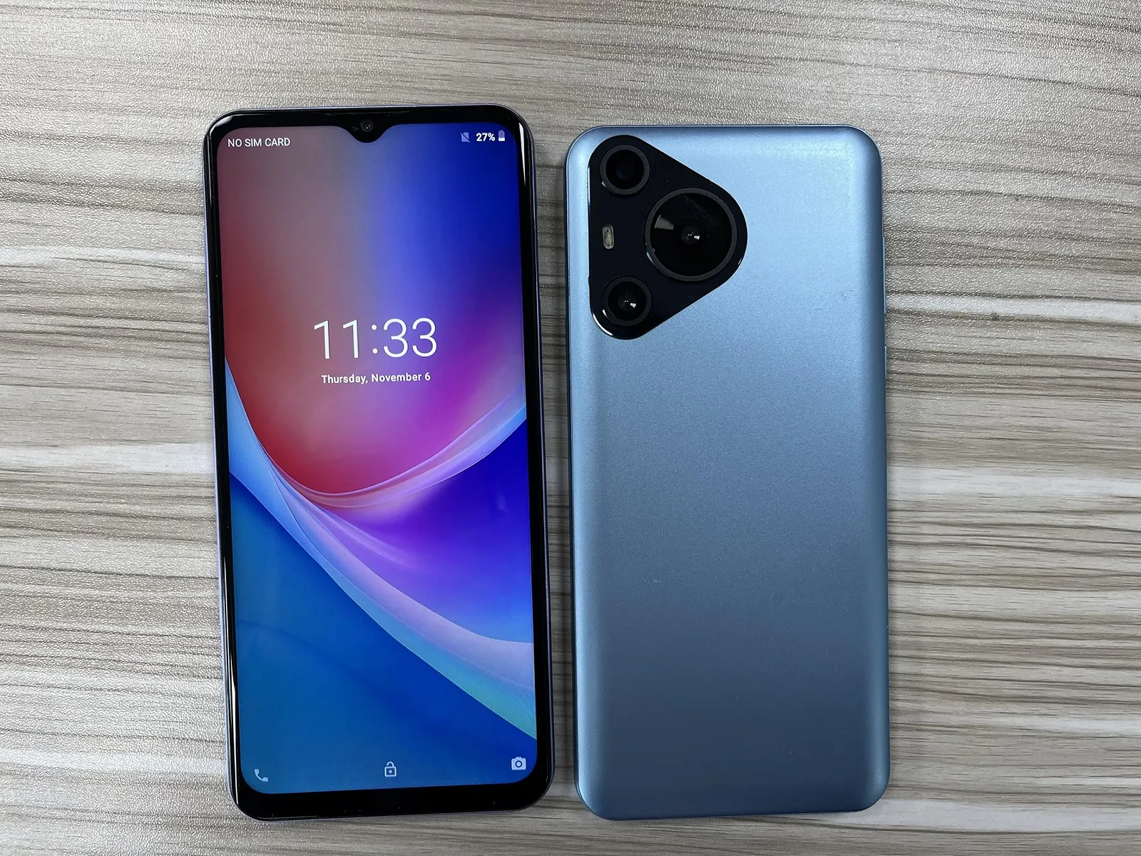 Смартфон 6.52 дюйма HD+ 16GB Dual SIM 3G Android 4000 мАч Triple Camera Blue/Purple, фото №2