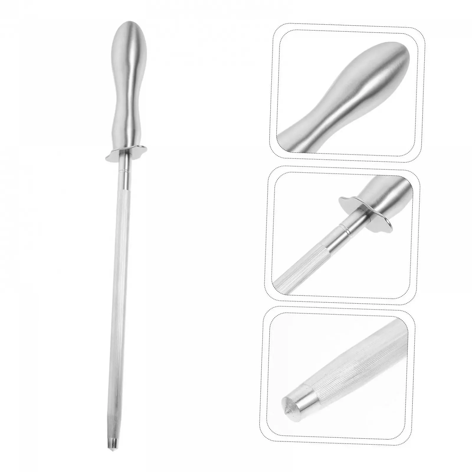 Мусат для ножей BESTYASH с эргономичной ручкой многофункциональный, фото №7