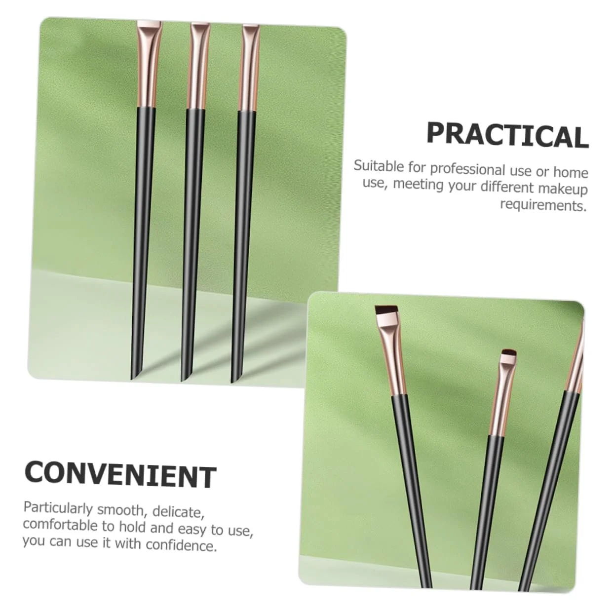 Пензлі Magiclulu для тіней, брів, макіяжу, плоский кут, інструмент для підводки очей, точний, фото №5 Пензлі Magiclulu для тіней, брів, макіяжу, плоский кут, інструмент для підводки очей, точний, фото №5