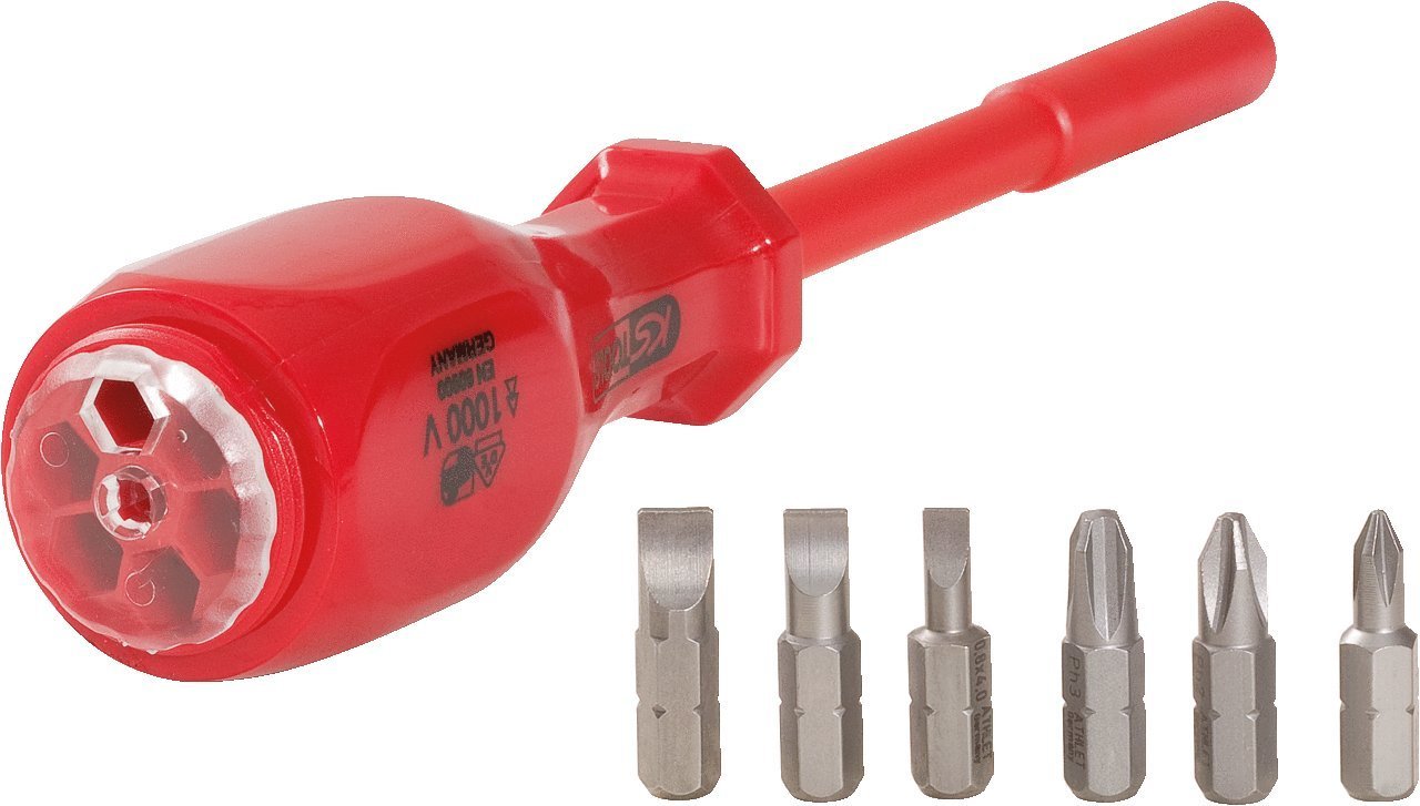 Викрутка для бит с магазином KS Tools 117.1625 1/4" 230 мм VDE, фото №5