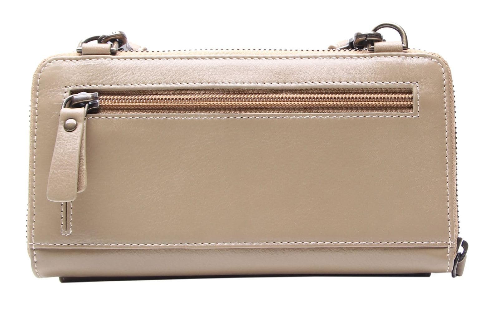 Кошелек Esquire Peru Кожаный Чехол для мобильного телефона 19 см, Taupe, Casual, фото №4