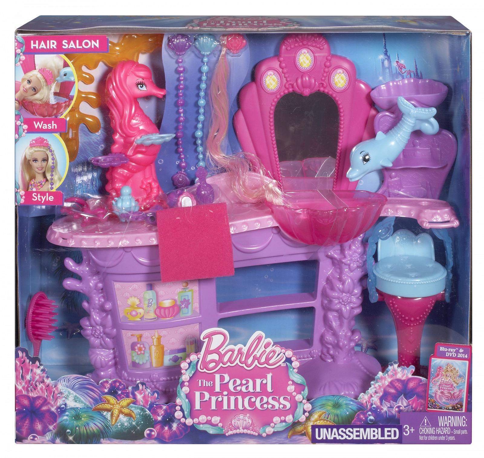 Барби Pearl Princess Mermaid Salon, фото №2