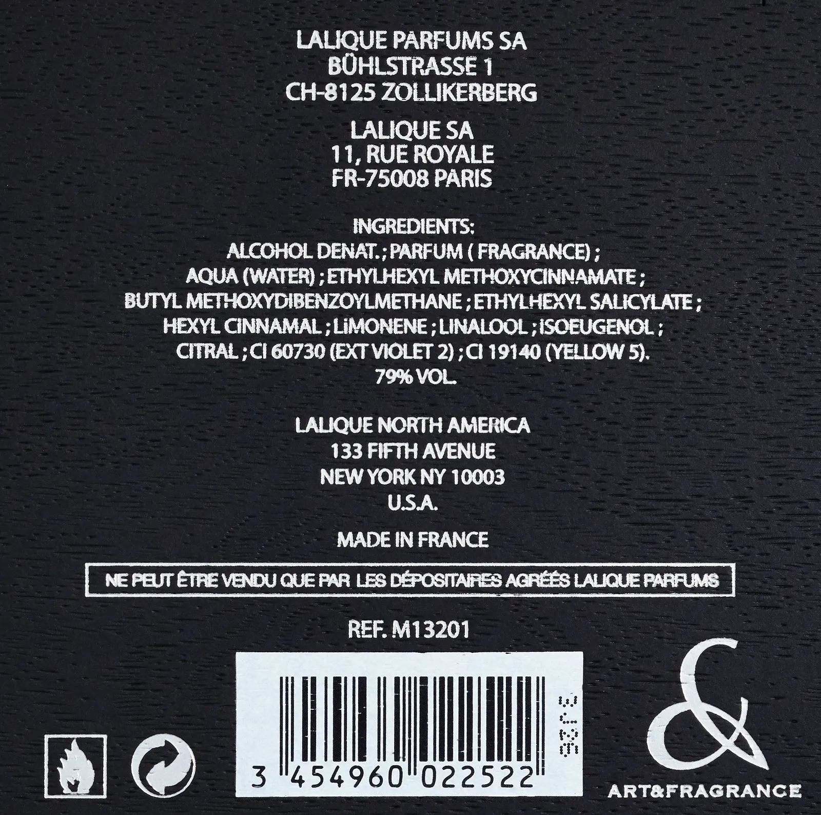 Туалетна вода Lalique Encre Noire Homme, 100 мл, фото №3
