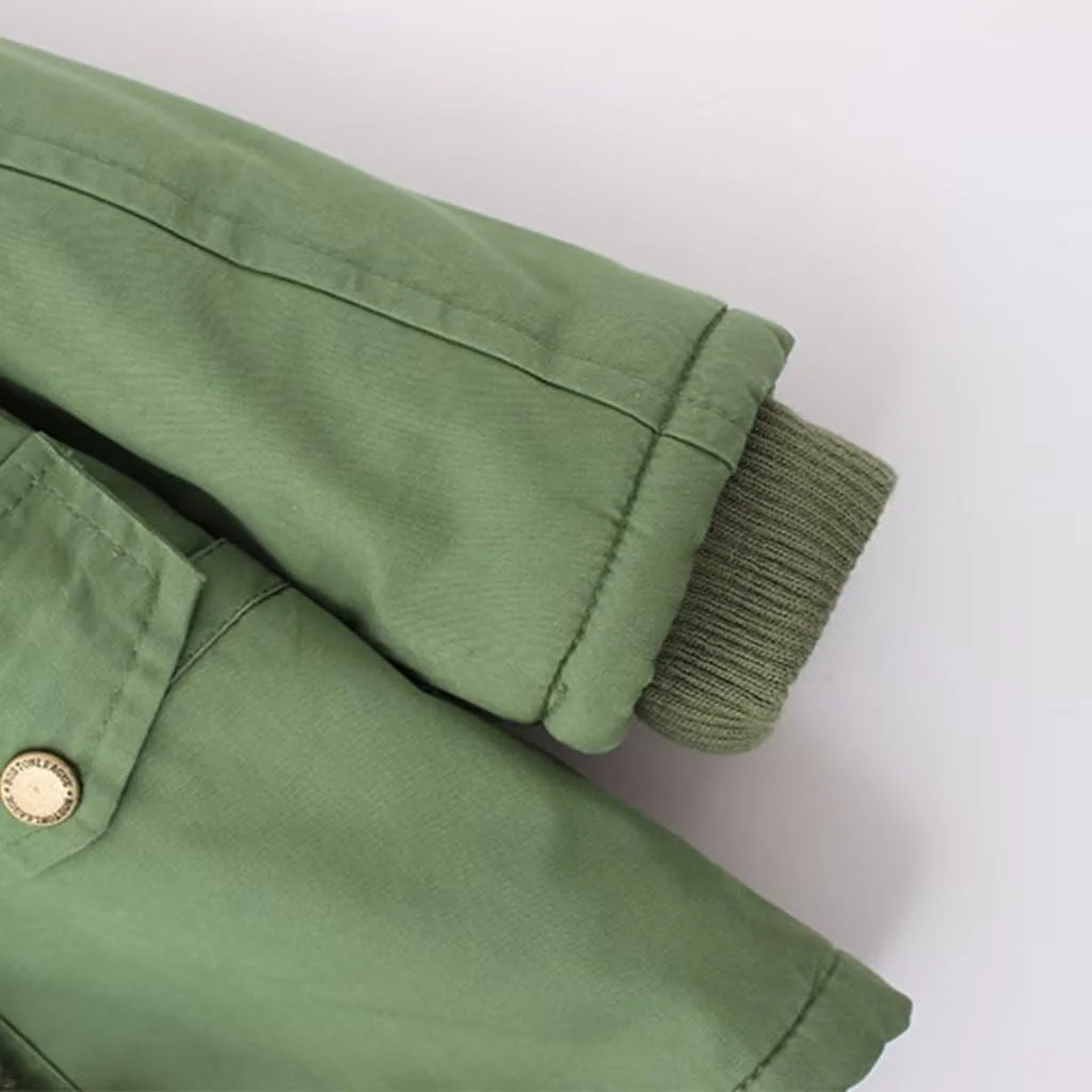 Детская зимняя куртка linboo для мальчиков и девочек, теплая на подкладке, фото №6