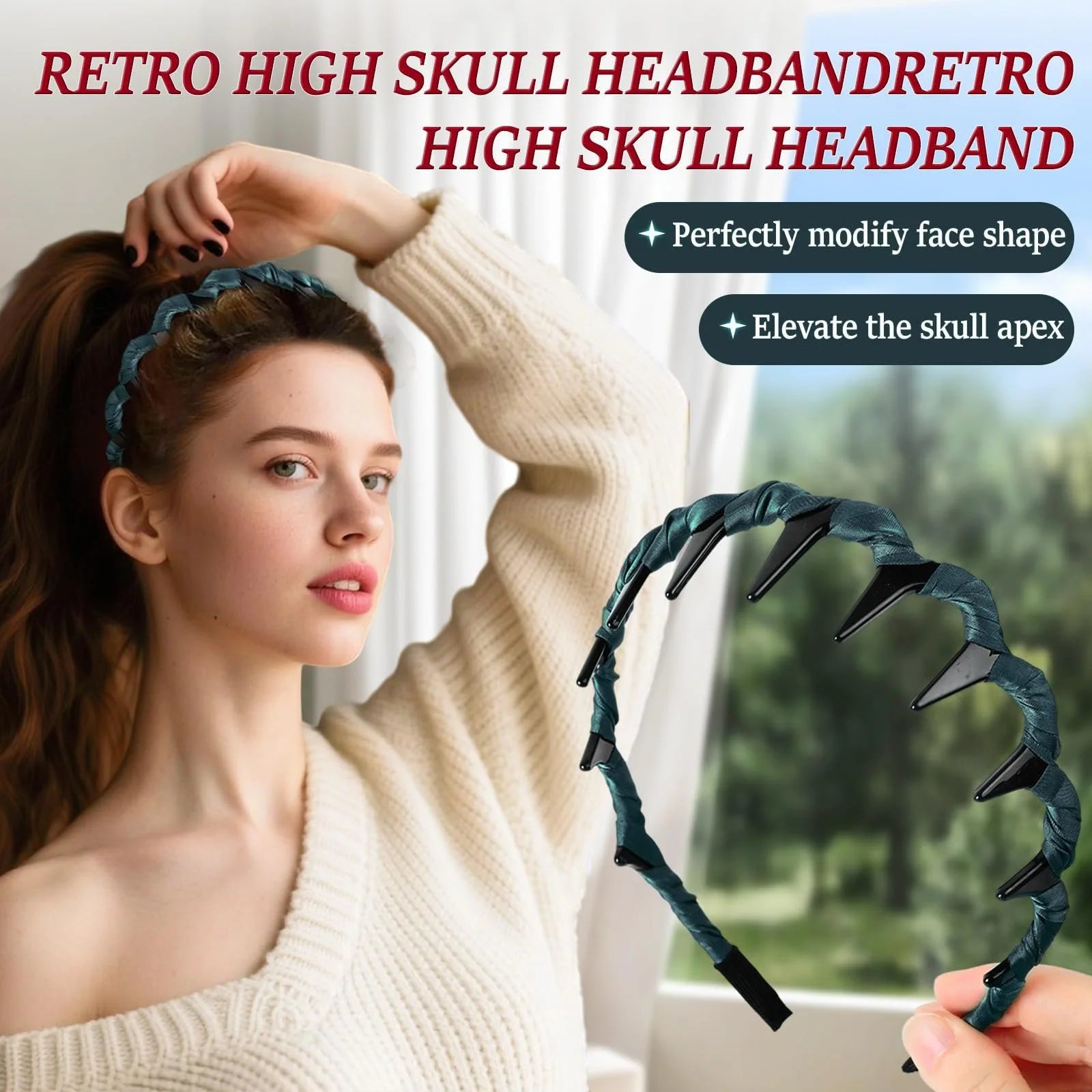 Жіночий обруч для волосся Zigzag, фото №4