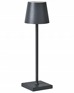 Настільна лампа Valira LED Акумуляторна Бездротова Сенсорна Темно-сіра - Фото 1