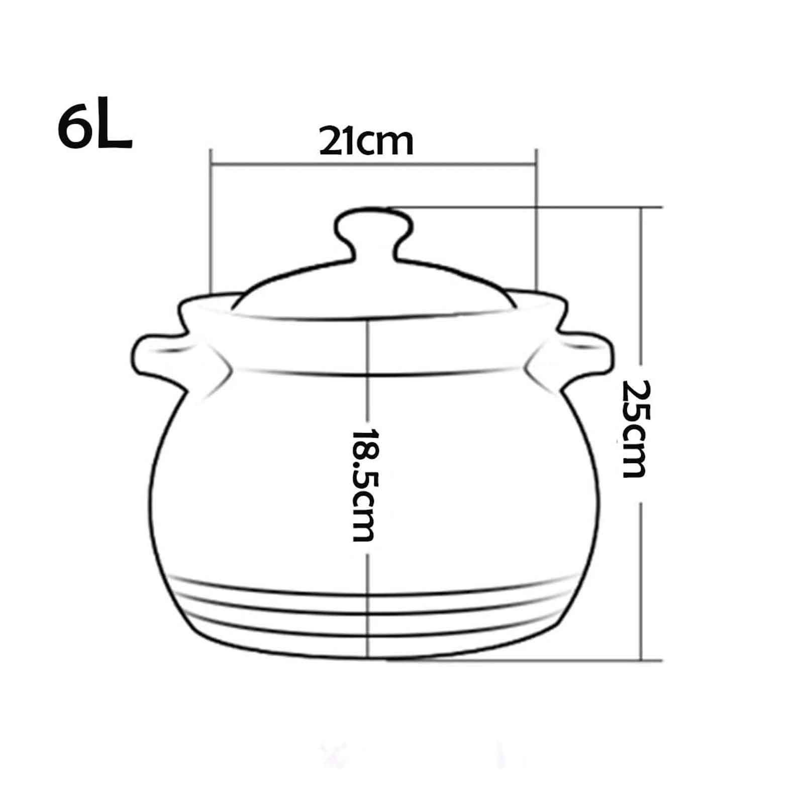 Гусятниця для запікання 21 см червона 6 л керамічна, фото №3