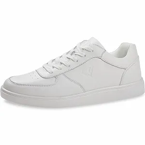 Танцевальные Кроссовки Diamant Beat Унисекс Низкие Белые, Натуральная Кожа, Белые, Сплошная Подошва, Съемная Стелька - Фото 1