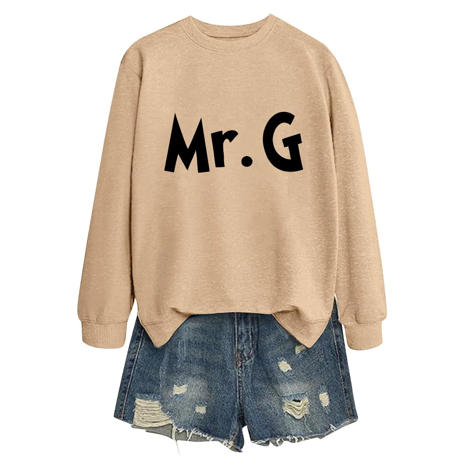 Женский Свитшот Oversize с круглым вырезом, фото №1