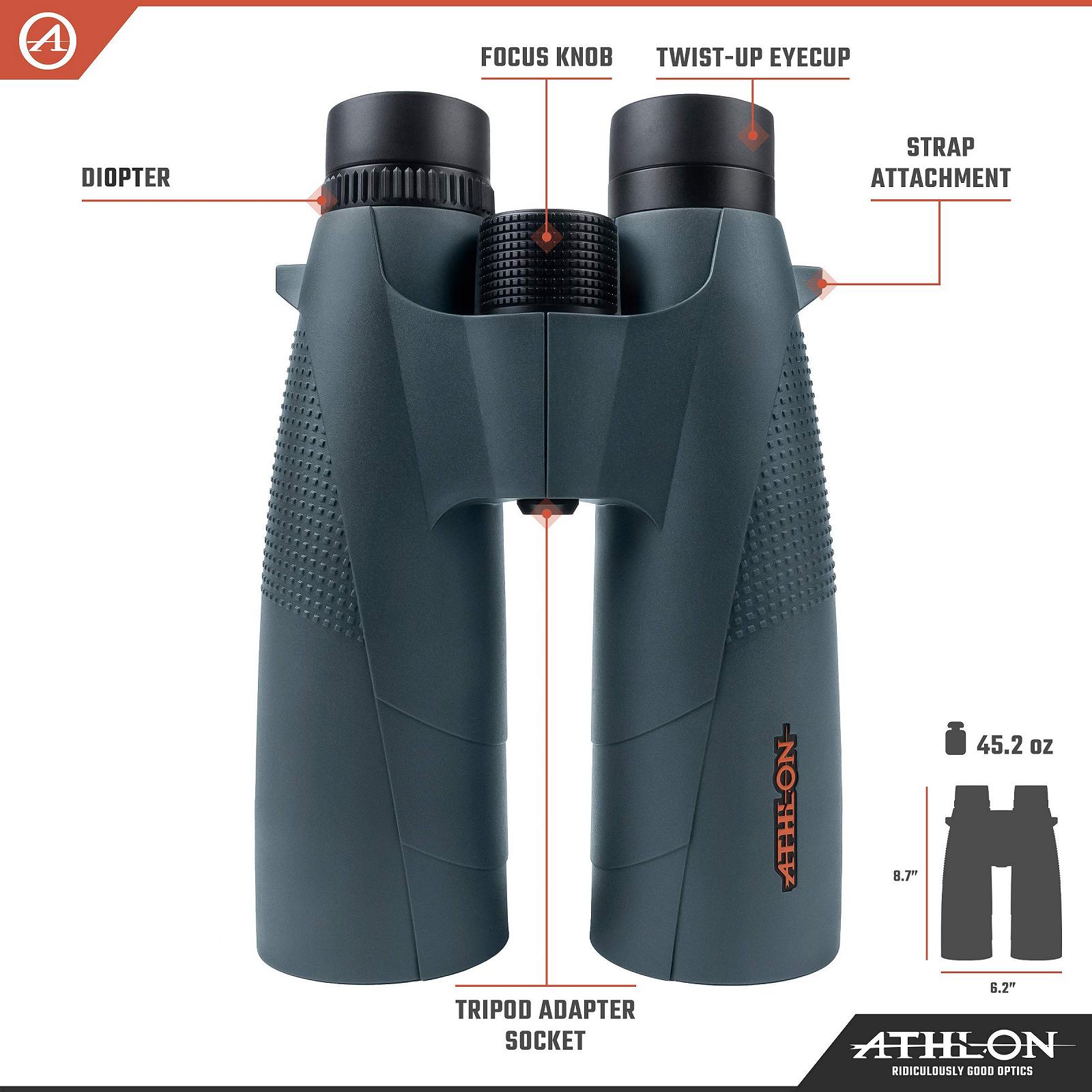 Бинокль Athlon Optics Cronus 15x56 + Жёсткий футляр, фото №2