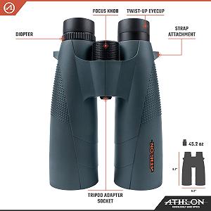 Бинокль Athlon Optics Cronus 15x56 + Жёсткий футляр synthetic.ua - Фото 1