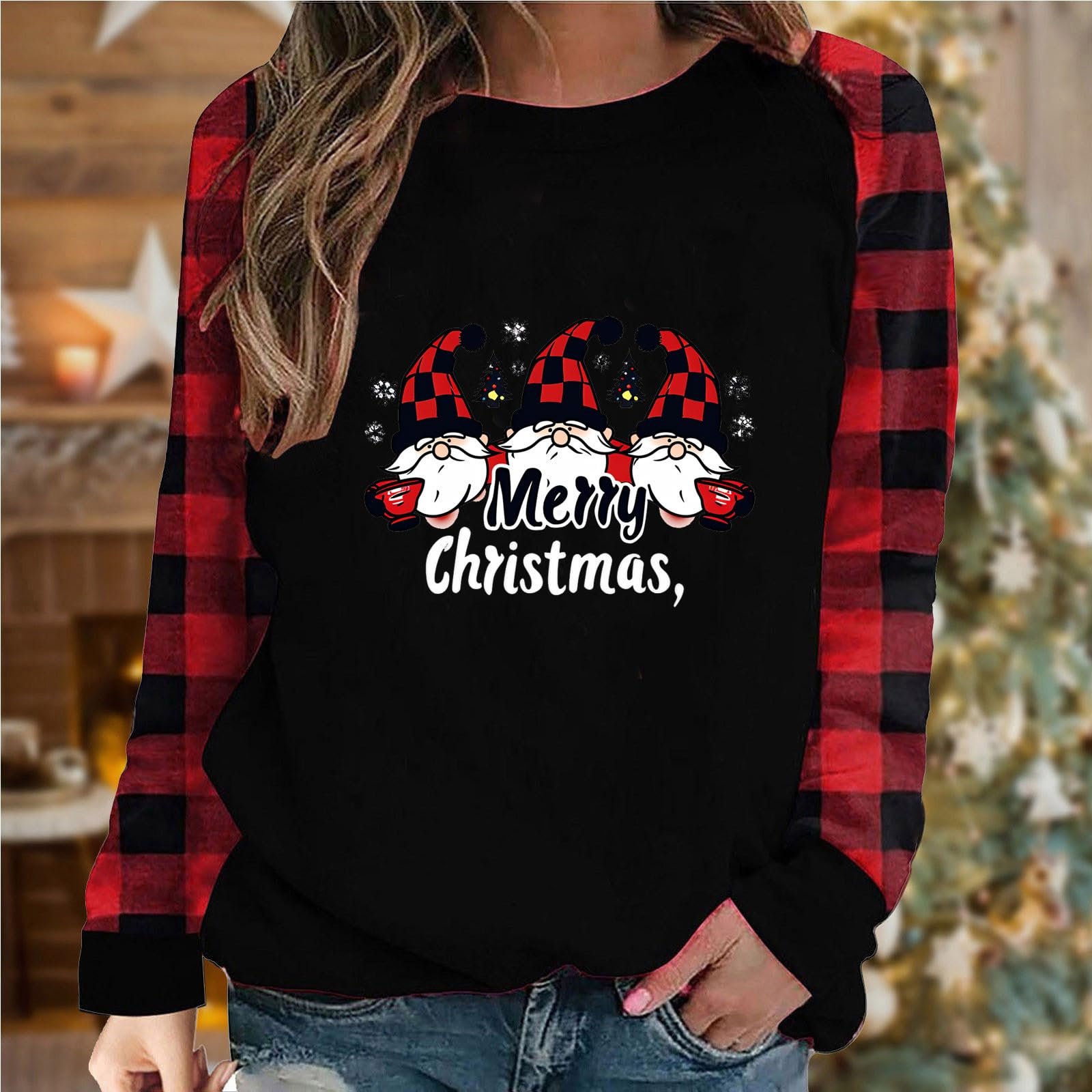 Жіночий Різдвяний Світшот HAOLEI, фото №2 Жіночий Різдвяний Світшот HAOLEI, фото №2