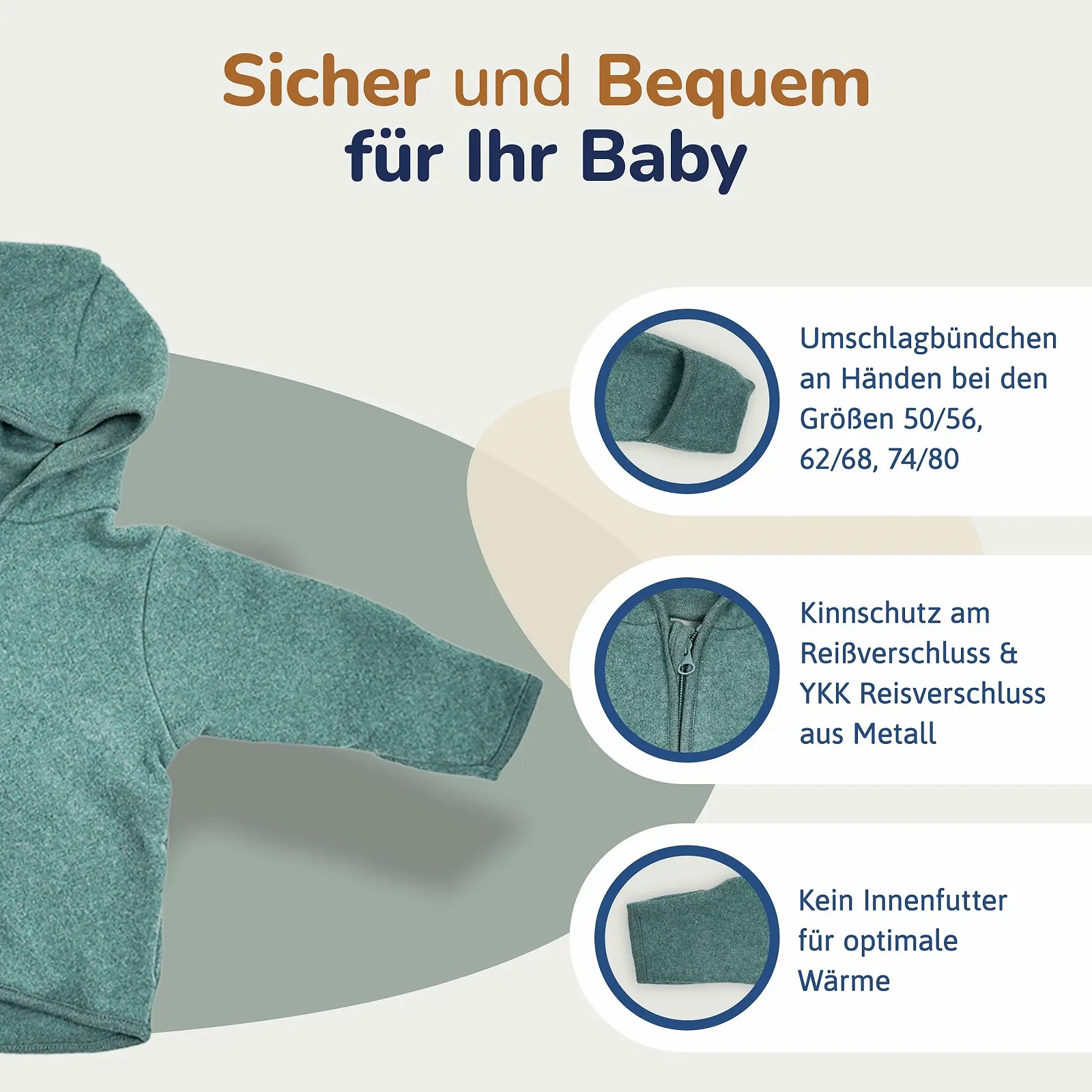 Флісова куртка Hinzling з 100% органічної бавовни, фото №5