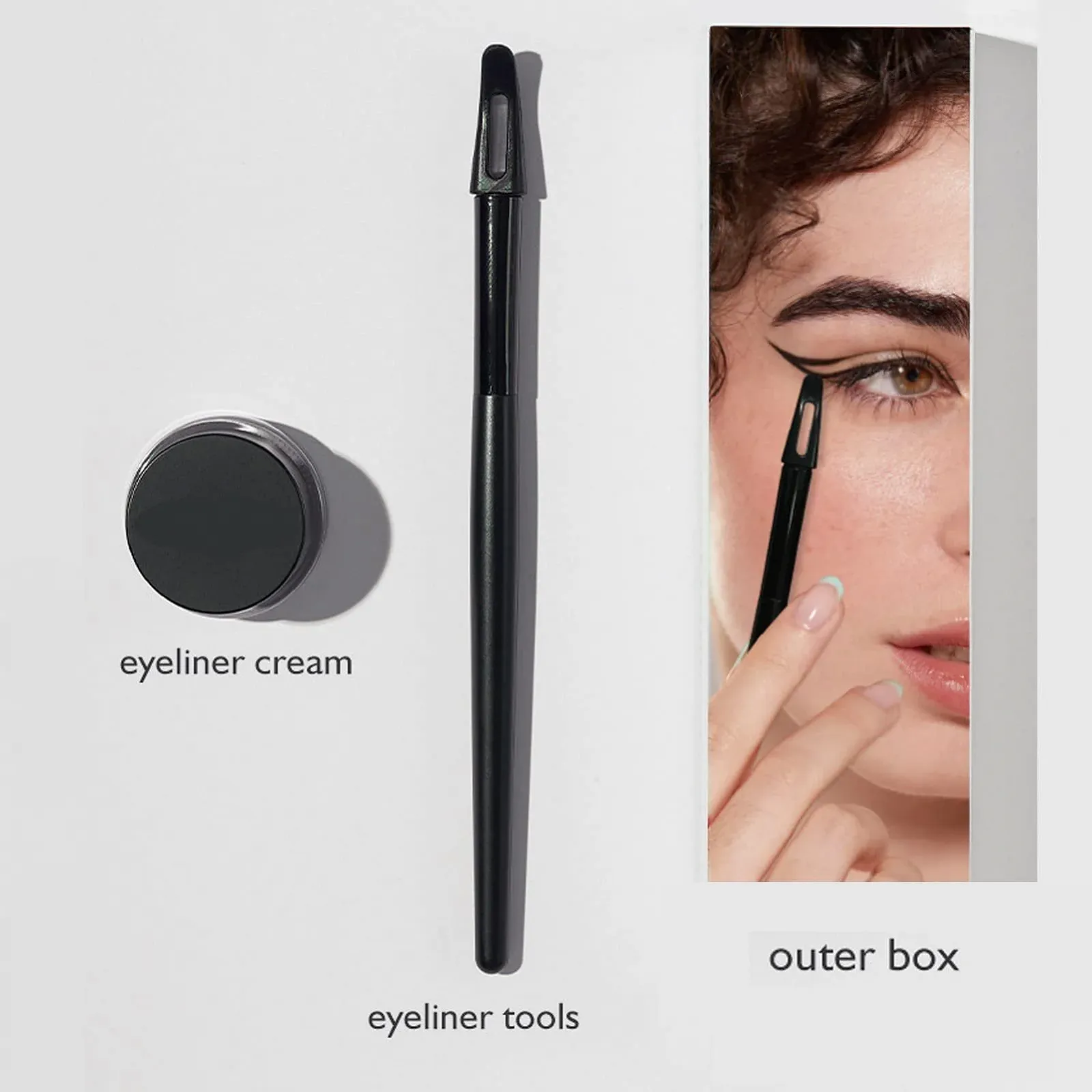 Аплікатор для підводки для очей No Skip Eyeliner Set Силіконовий, фото №4 Аплікатор для підводки для очей No Skip Eyeliner Set Силіконовий, фото №4