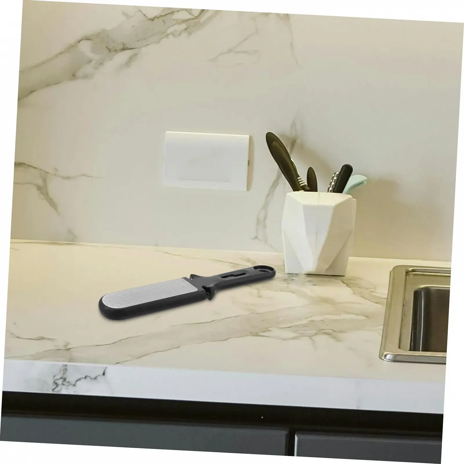 Точилка для ножів VALICLUD багатофункціональна з нержавіючої сталі з ергономічною ручкою портативна, фото №5