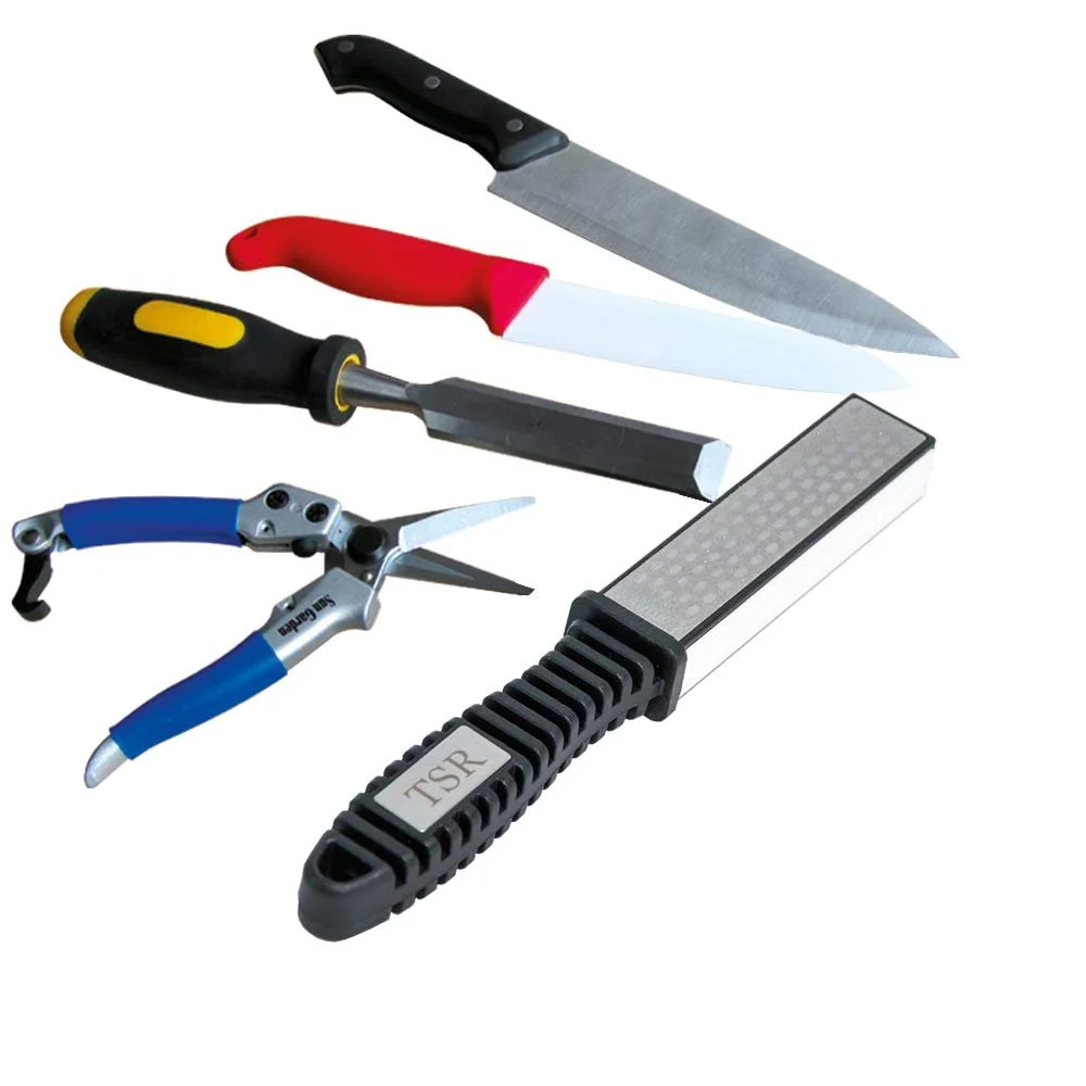 Точило для ножів BEHA Diamond 400 + 600 Grit + керамічний точильний камінь + ремінь для правки, фото №1